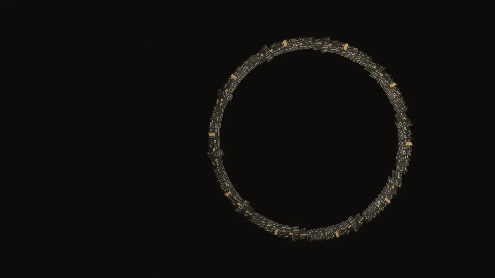Les fragments forment un anneau d’or, le cercle du logo JD Consult.